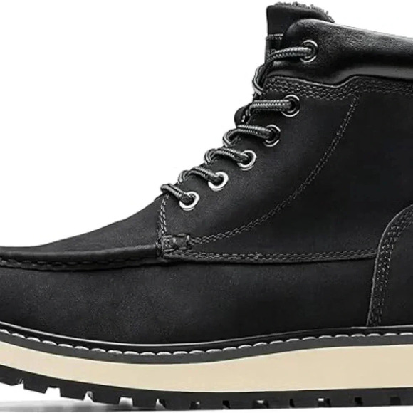 Men\'s Moc Toe Boot Fashion Comfort Casual Wedge Boots 12